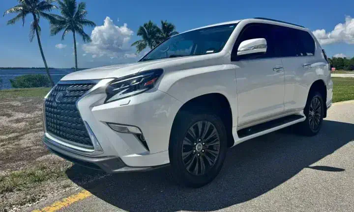 2021 Lexus GX luxury SUV rental vehicle, Southwest Florida coastline